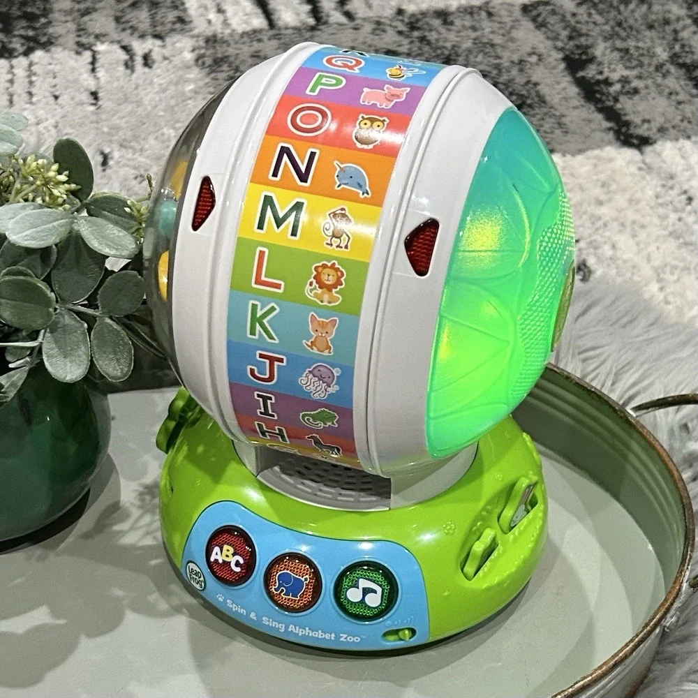 LeapFrog Spin and Sing Alphabet Zoo,‎ Interactive Teaching Toy for Baby Working